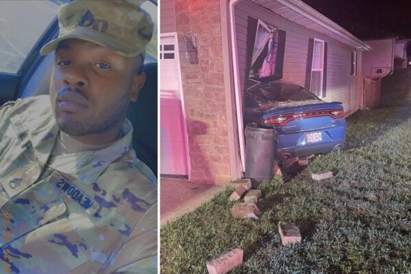 Army Staff Sergeant crashes into home during drunken high-speed chase